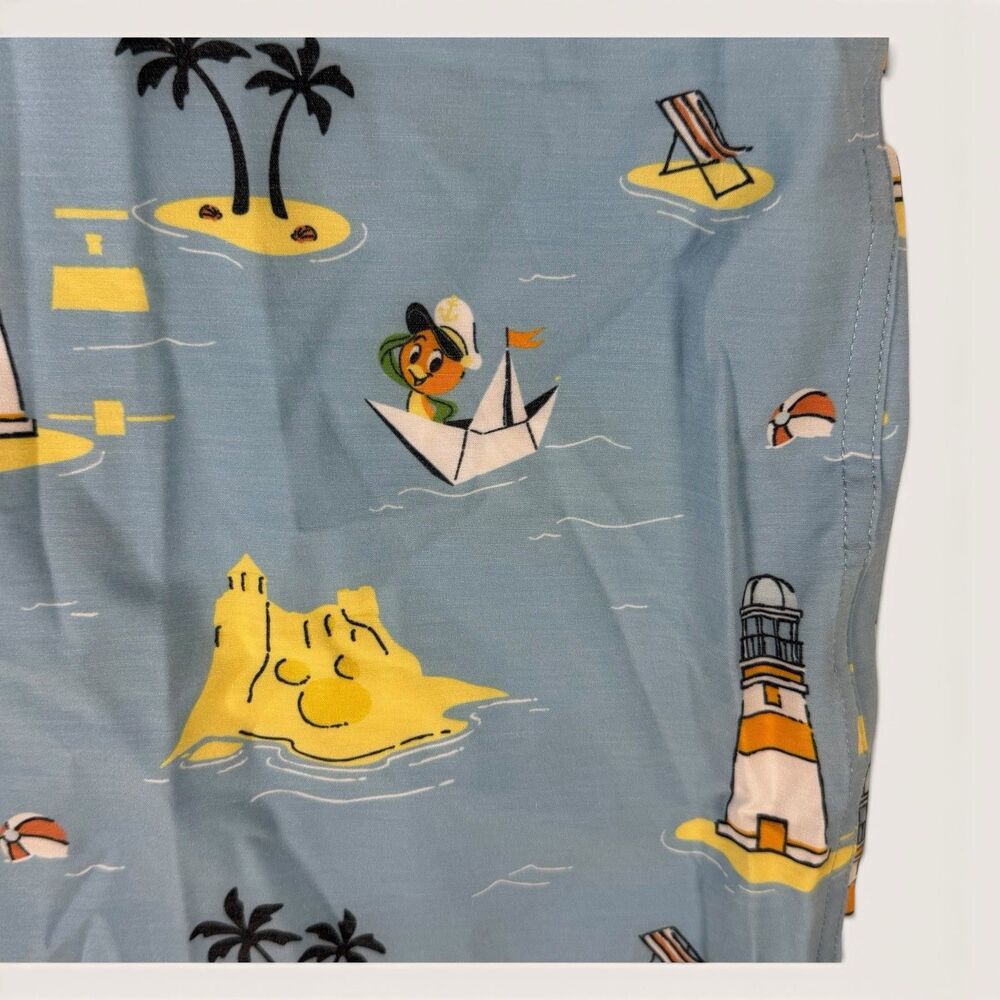 Reyn Spooner Disney Parks Shirt Men XL Old Key West Resort Orange Bird Aloha - Picture 2 of 8